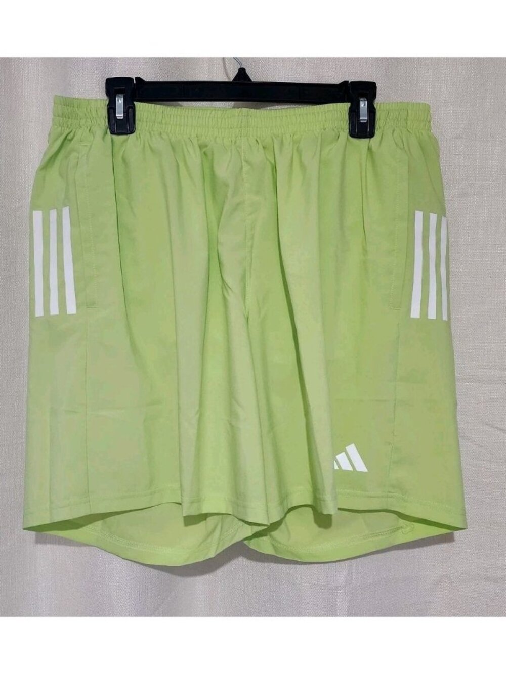 Adidas Men's Running Shorts Reflective Elements Green Size 2XL 7" NWT